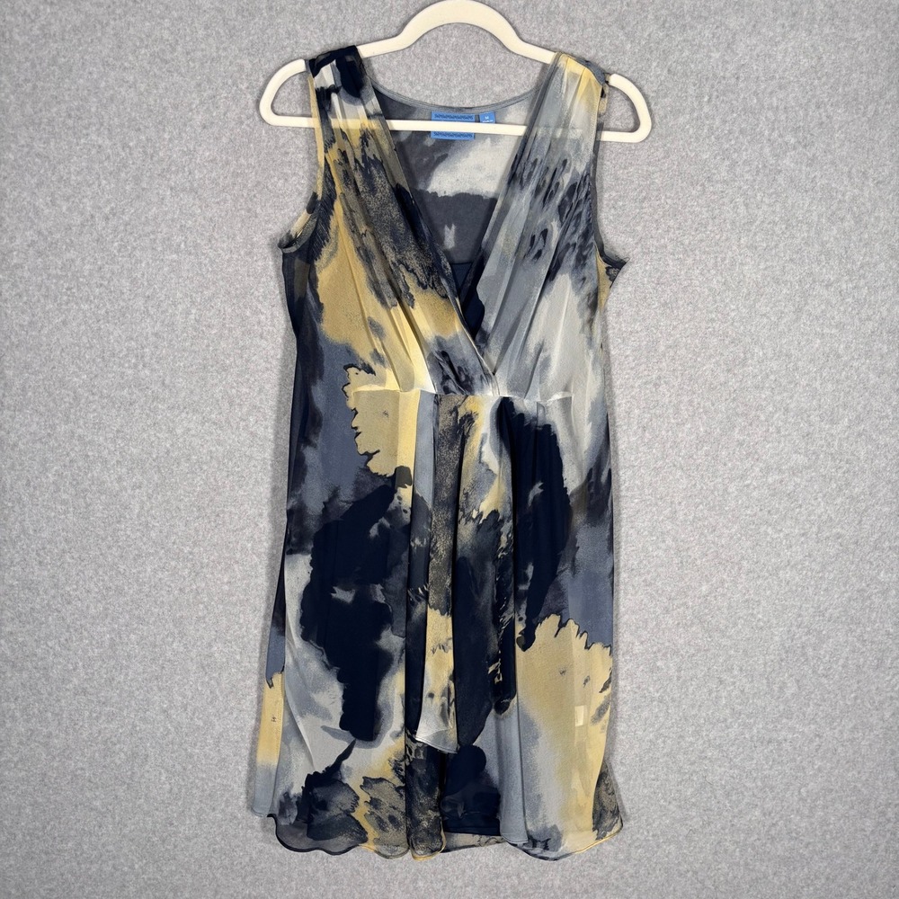 Simply Vera Wang Sheer Dress Medium Abstract Watercolor Fairy Grunge Whimsigoth